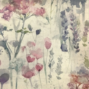 Ilinizas Printed Cotton Fabric (By The Metre) Coral Natural elegant table cloth  