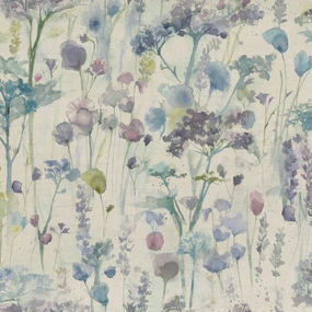 Ilinizas Printed Cotton Fabric (By The Metre) Violet Natural elegant table cloth  