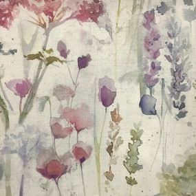 Ilinizas Printed Fabric (By The Metre) Poppy Natural elegant table cloth  