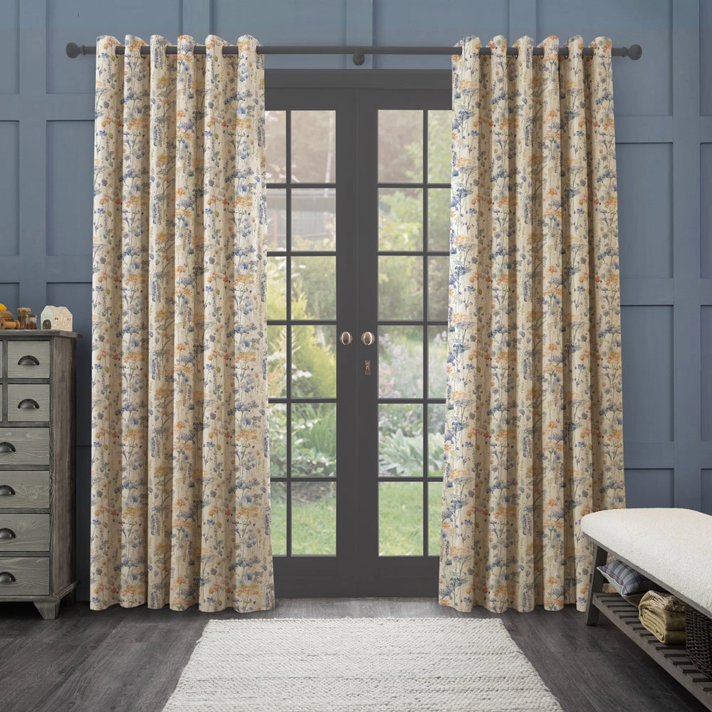 Ilinizas Printed Made to Measure Curtains Clementine Natural