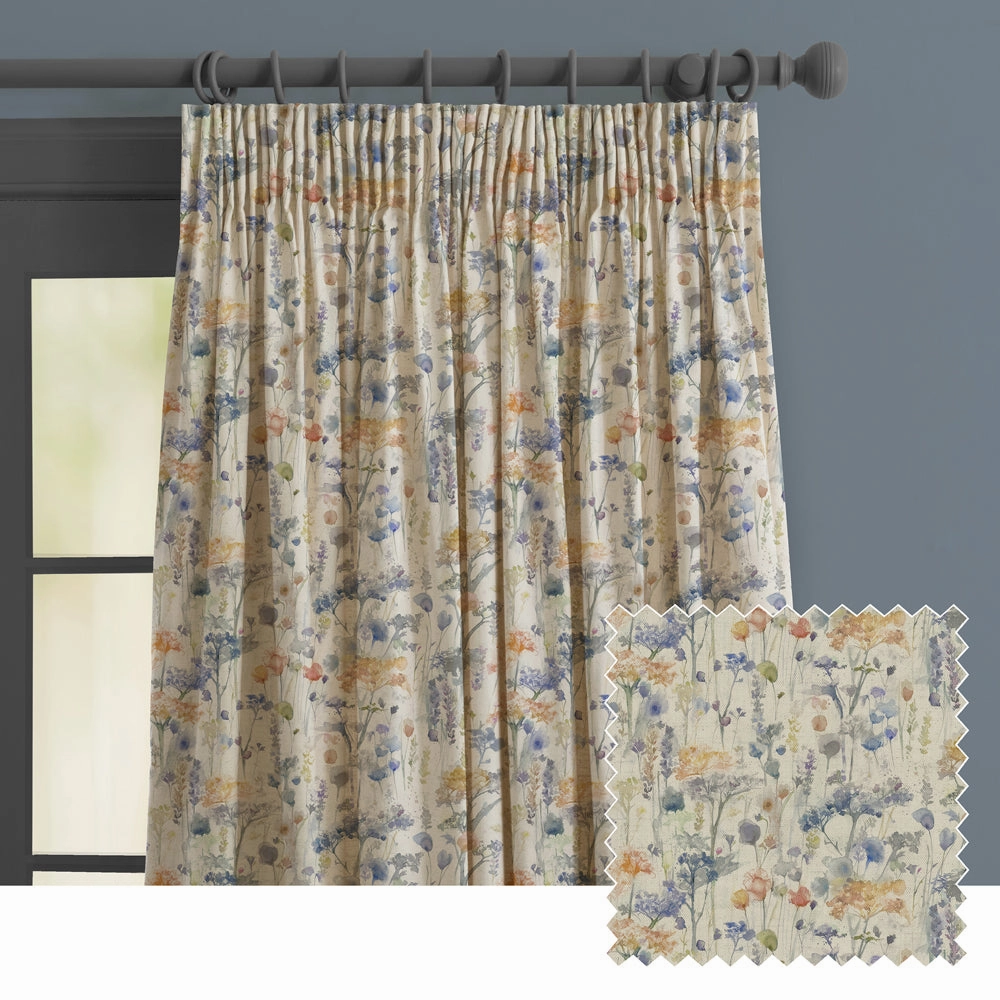 Ilinizas Printed Made to Measure Curtains Clementine Natural patterned fashion rug  