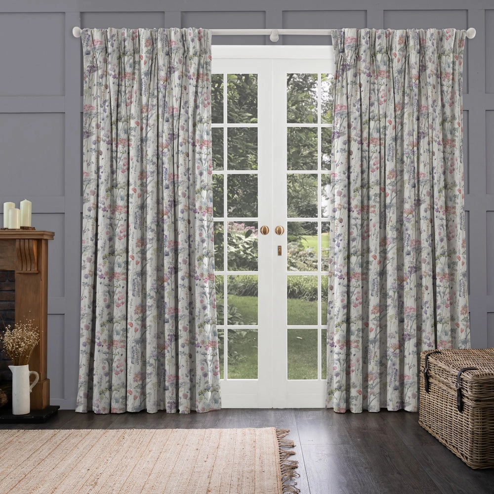 Ilinizas Printed Made to Measure Curtains Coral