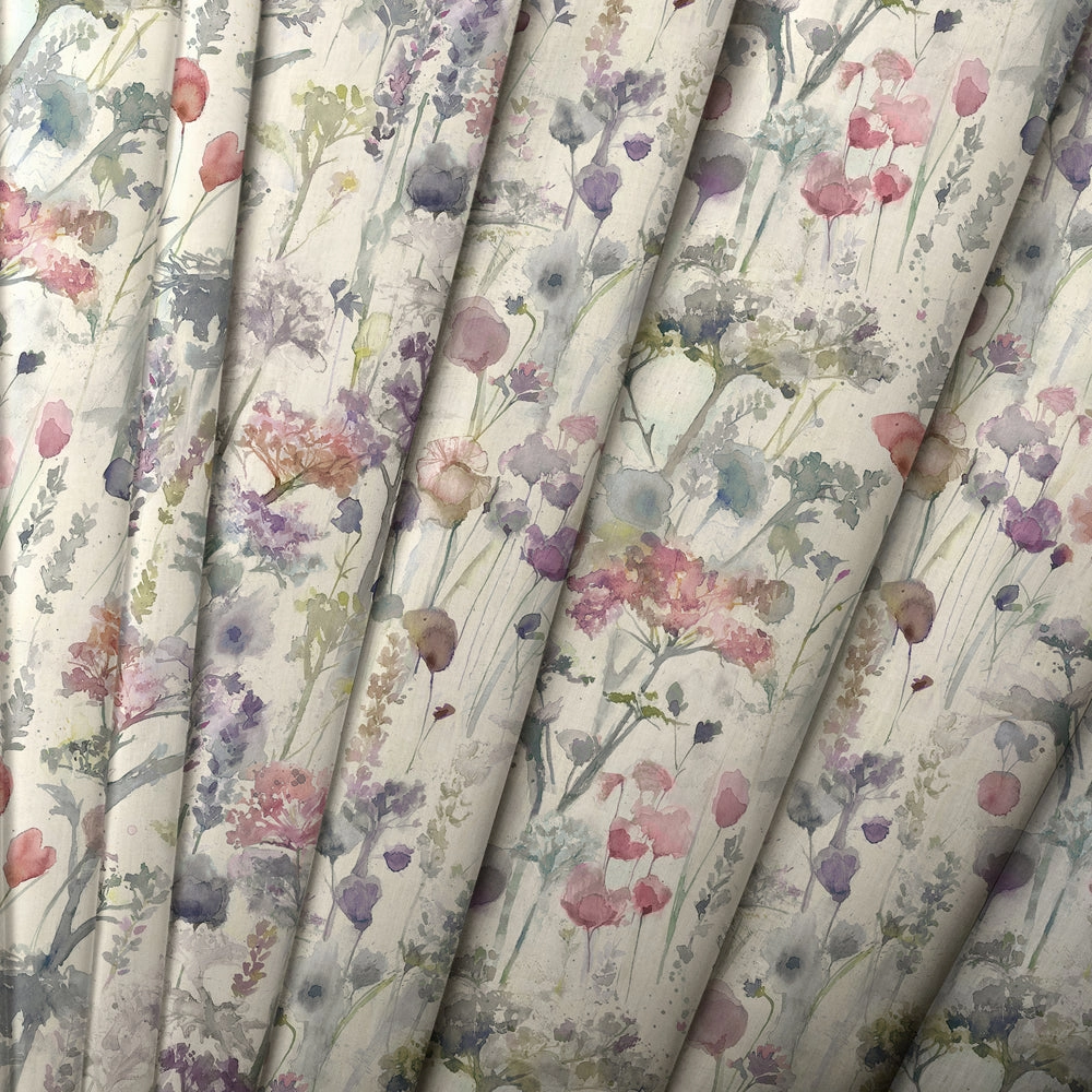 Ilinizas Printed Made to Measure Curtains Coral Natural