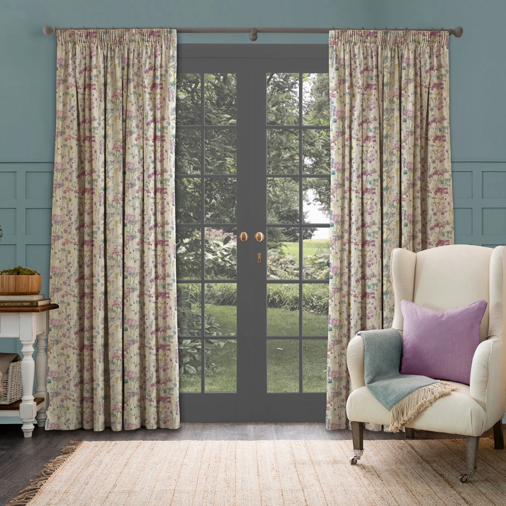 Ilinizas Printed Made to Measure Curtains Summer Natural