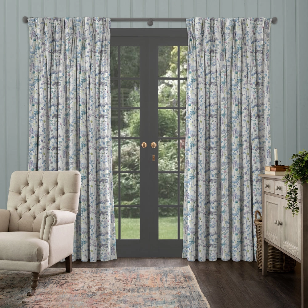 Ilinizas Printed Made to Measure Curtains Violet