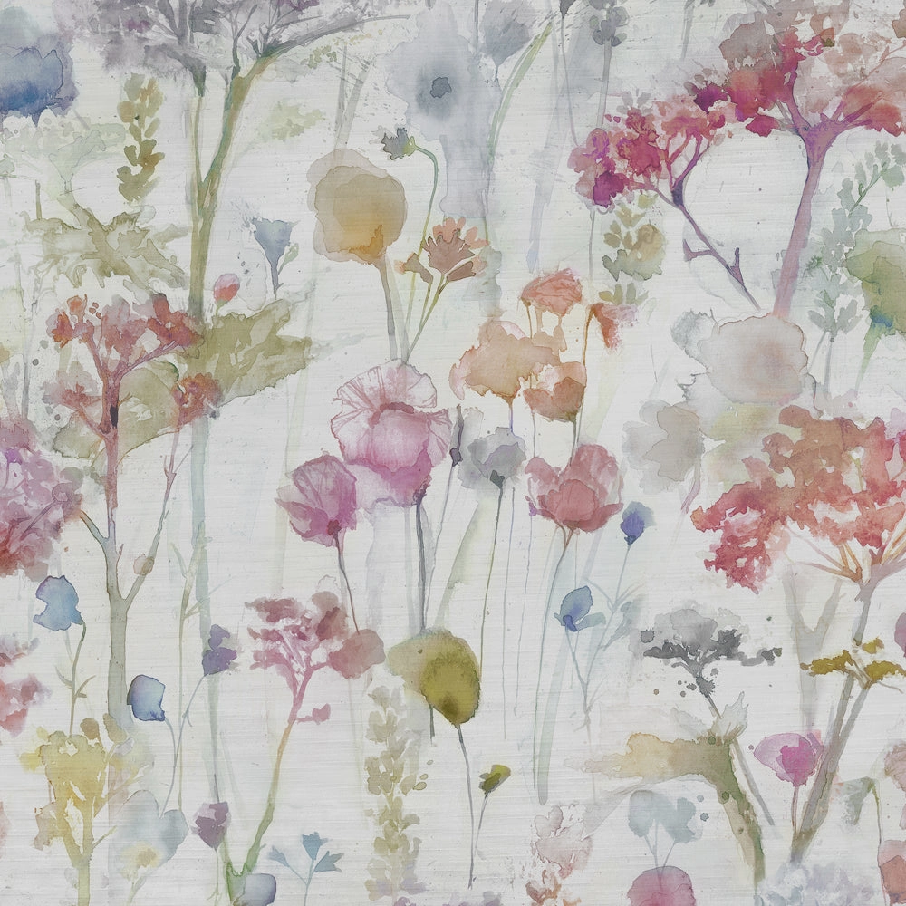 Ilinizas Printed Oil Cloth Fabric (By The Metre) Poppy