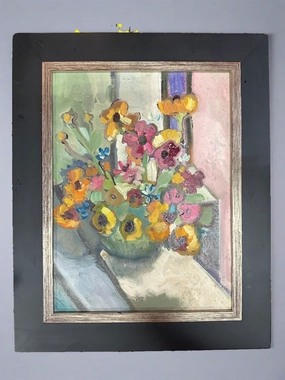 IMPASTO FLOWERS OIL PAINTING classic mural painting