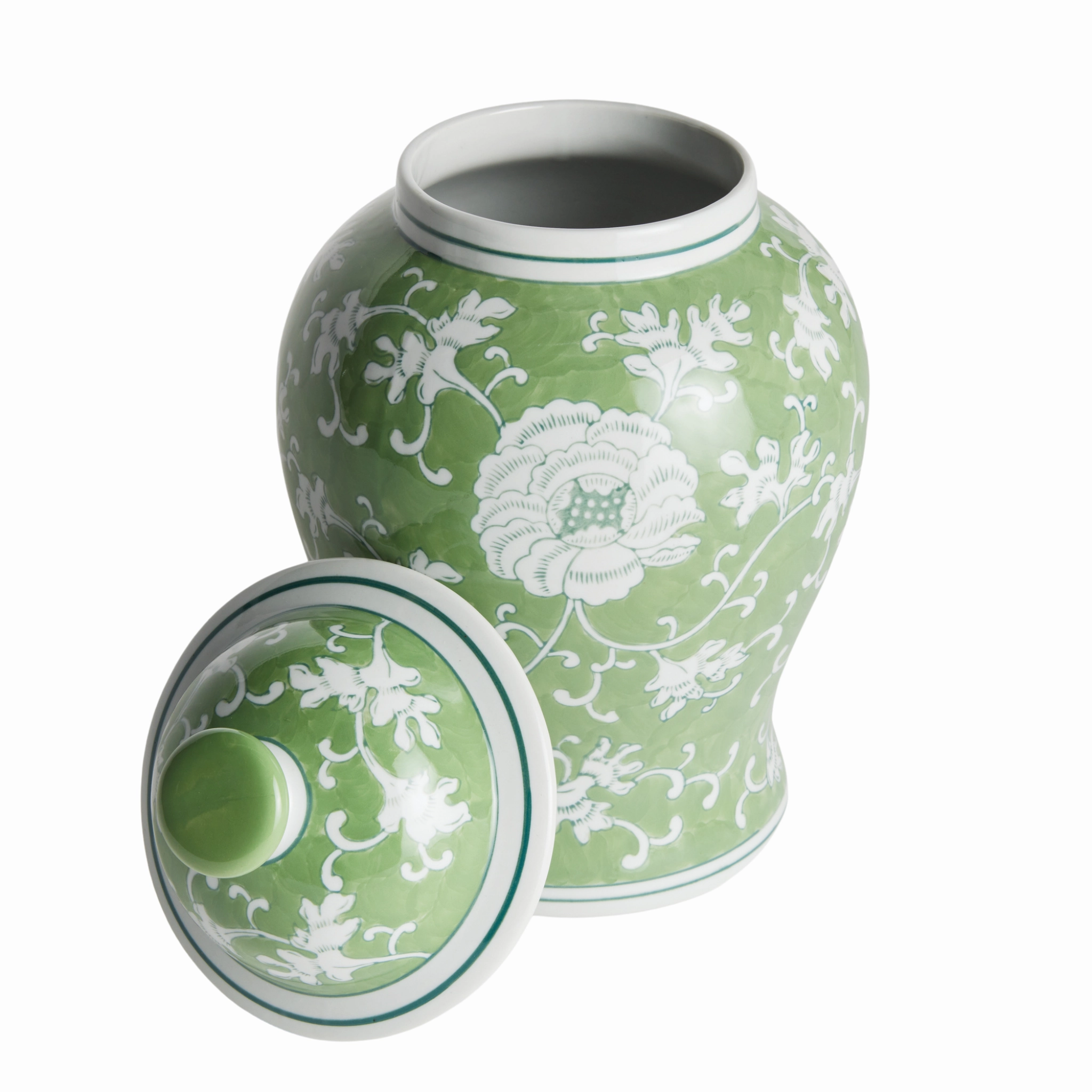 Imperial Lotus Lidded Ginger Jar