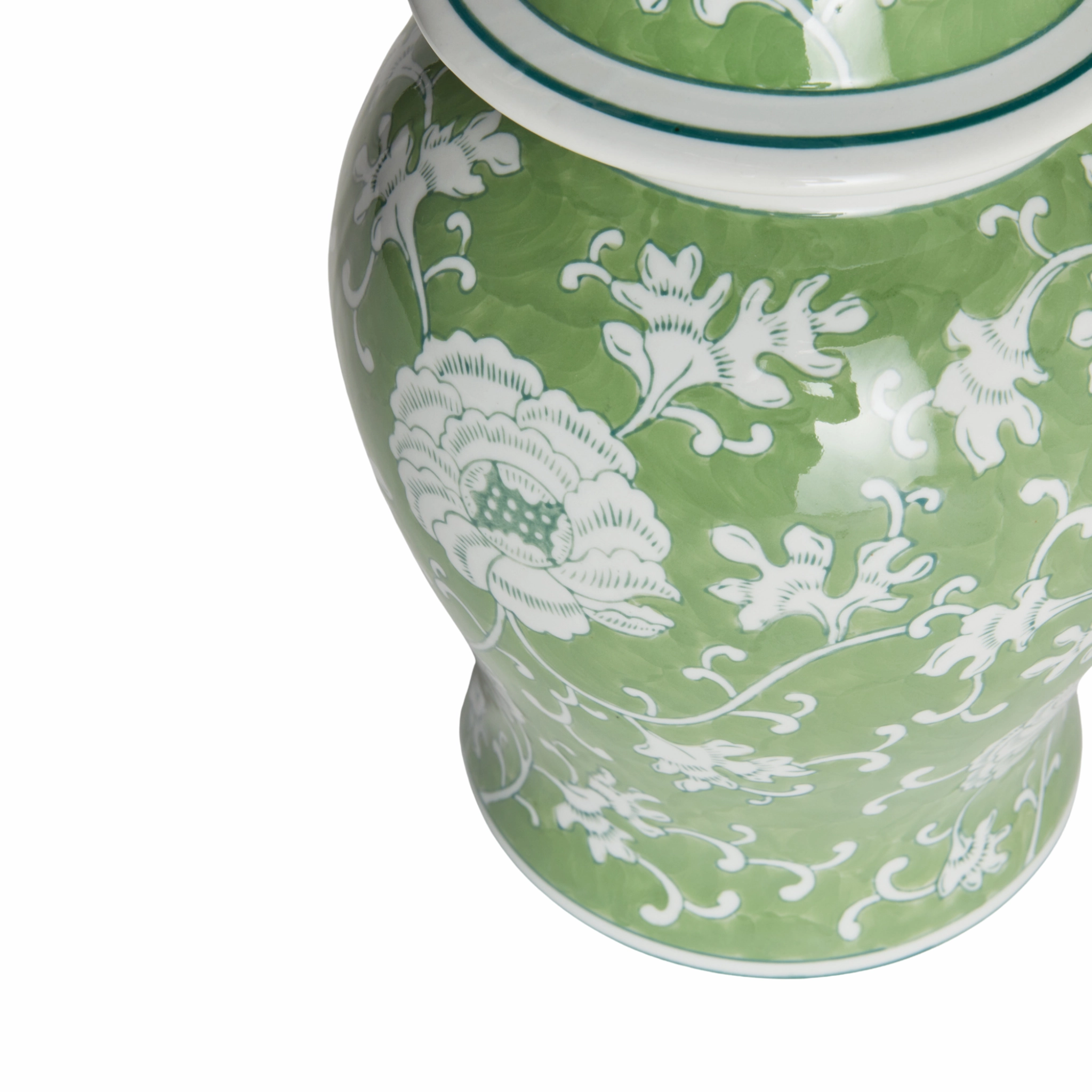 Imperial Lotus Lidded Ginger Jar