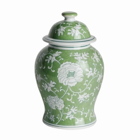 Imperial Lotus Lidded Ginger Jar home display ornament