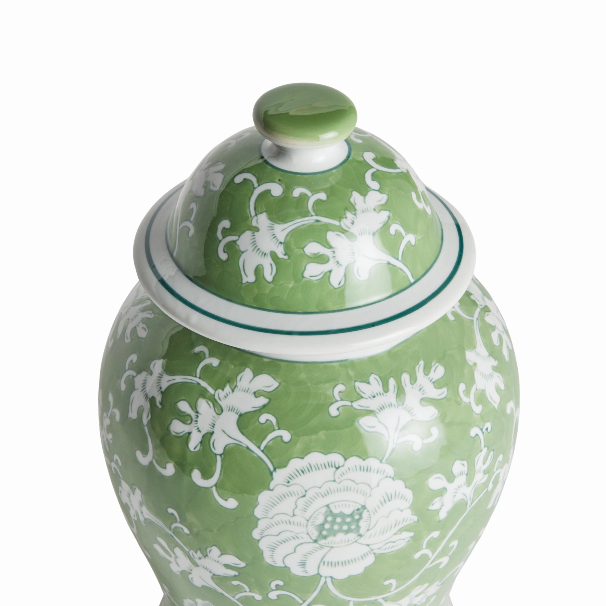 Imperial Lotus Lidded Ginger Jar