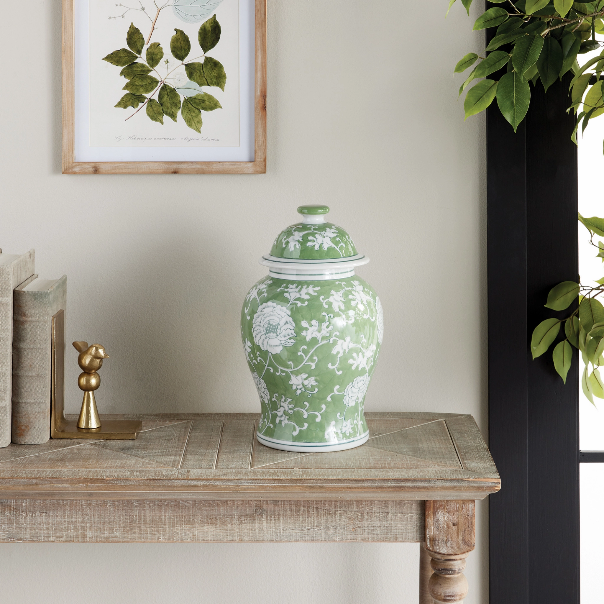 Imperial Lotus Lidded Ginger Jar