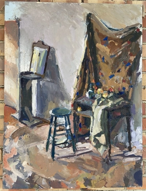 IMPRESSIONIST INTERIOR OIL PAINTING classic mural painting