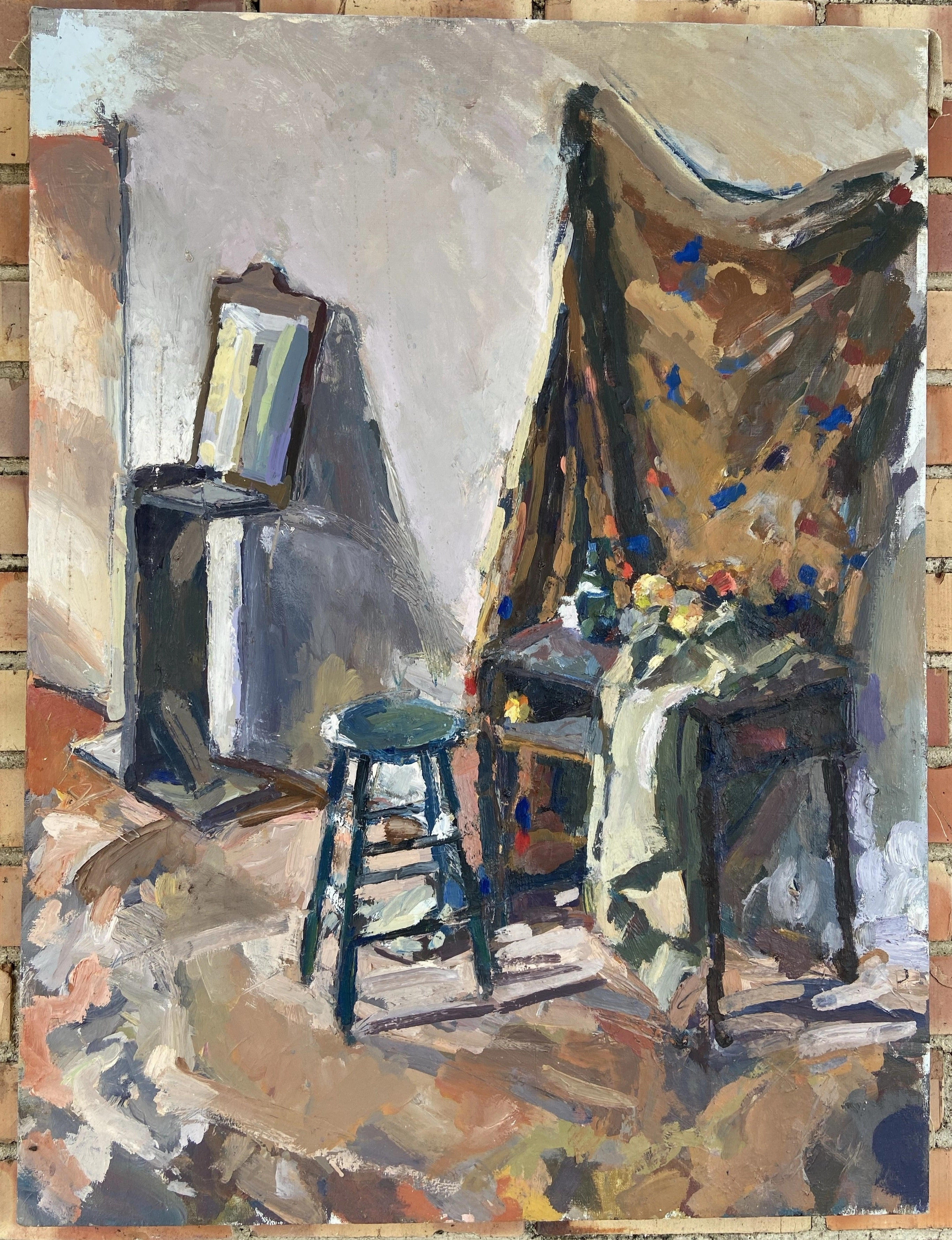 IMPRESSIONIST INTERIOR OIL PAINTING classic mural painting