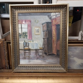 IMPRESSIONIST INTERIOR OIL PAINTING ON CANVAS classic mural painting