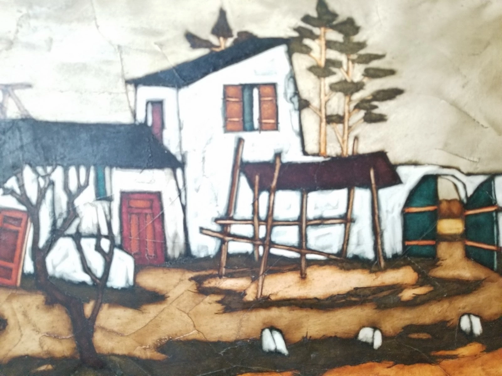 IMPRESSIONIST OIL PAINTING OF A HOUSE