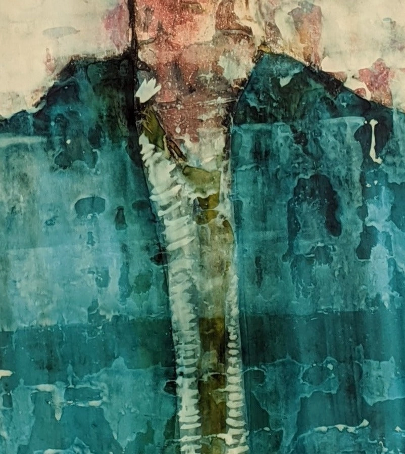 IMPRESSIONIST WATER COLOR PAINTING OF A WOMAN