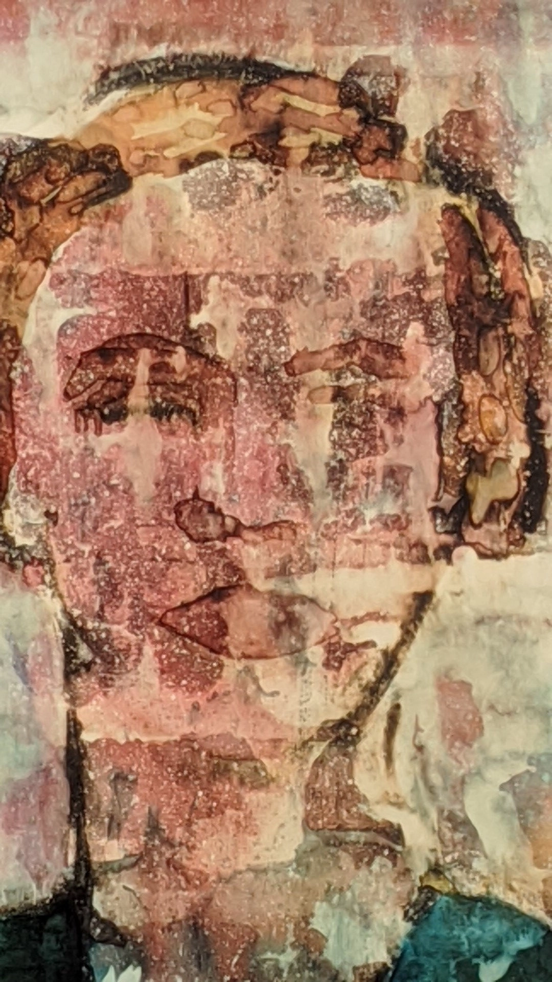 IMPRESSIONIST WATER COLOR PAINTING OF A WOMAN
