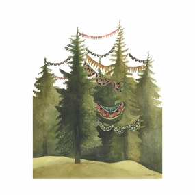 In the Quilted Forest Art Print framed wall decor