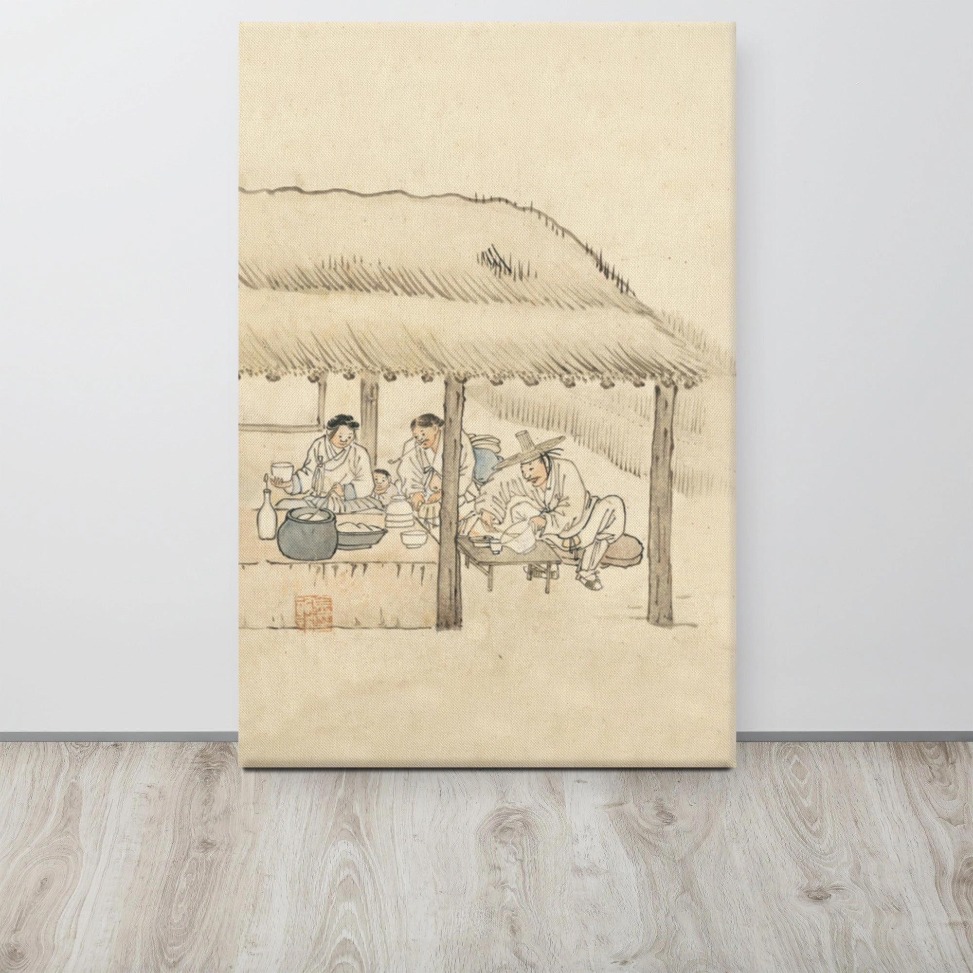 Inn, Kim Hong-do - canvas