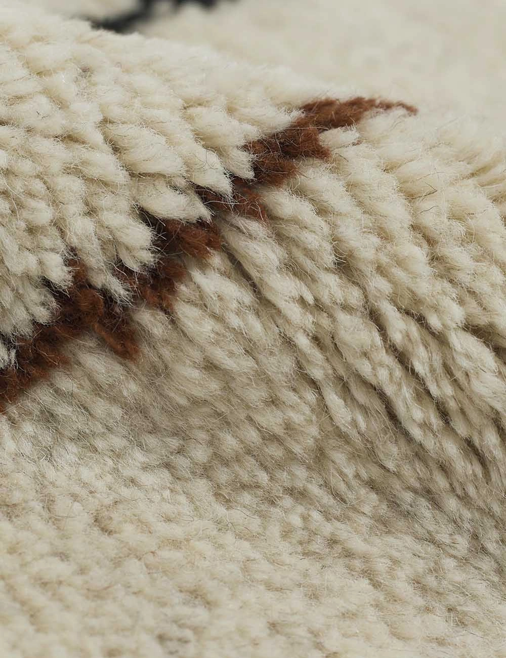 Irregular Grid Hand-Knotted Wool Rug by Sarah Sherman Samuel