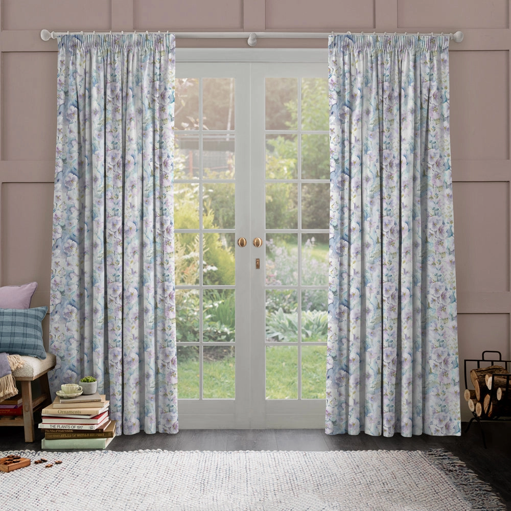 Isabela Printed Made to Measure Curtains Violet