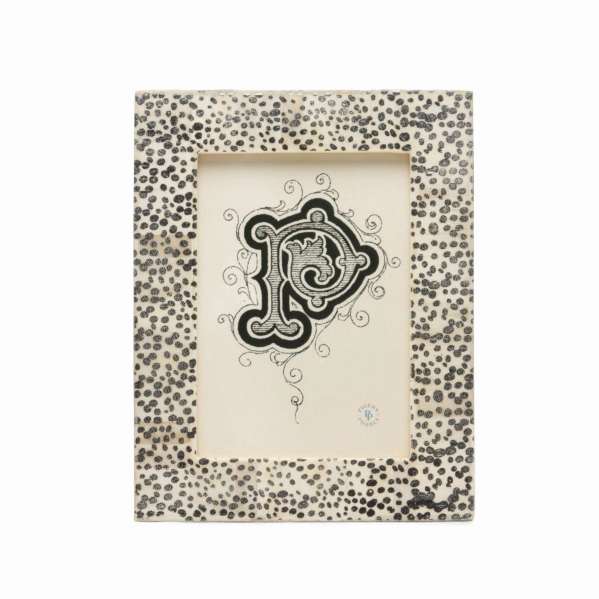 Ismailia Spotted Silver Bone Frame Collection - Available in 3 Sizes