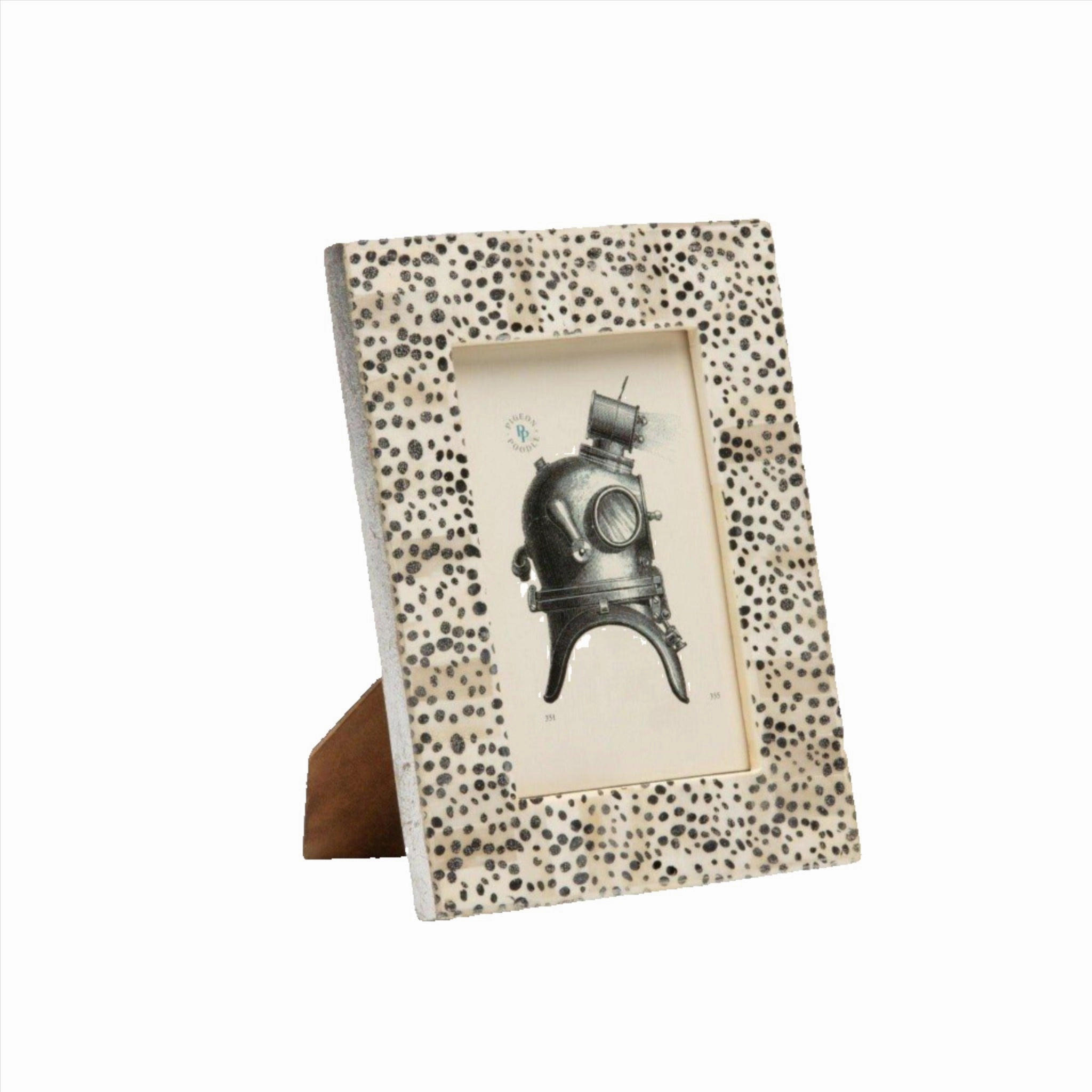 Ismailia Spotted Silver Bone Frame Collection - Available in 3 Sizes