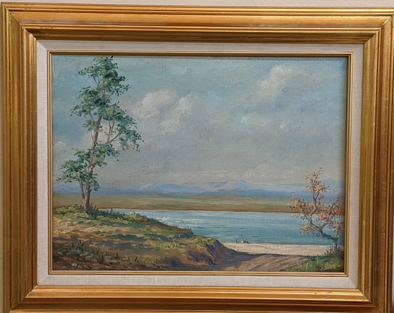 ITALIAN LANDSCAPE OIL PAINTING classic mural painting