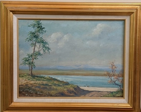 ITALIAN LANDSCAPE OIL PAINTING classic mural painting
