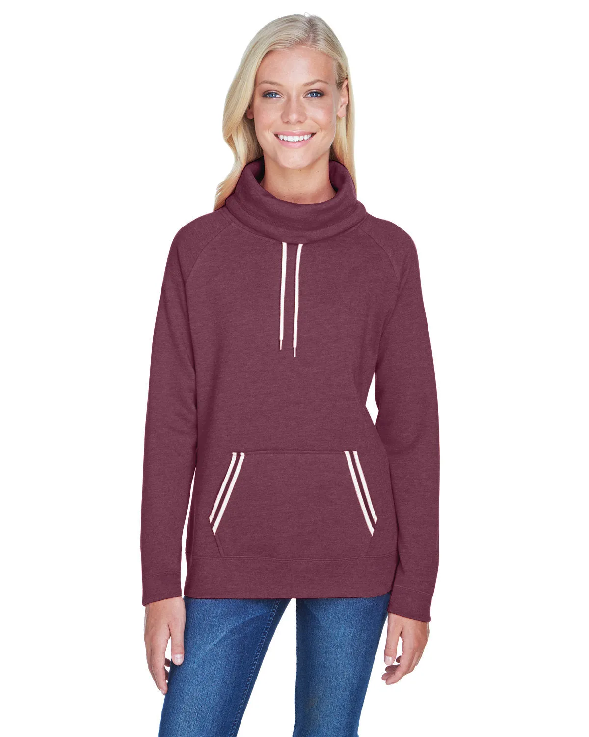 J America JA8653 Damen Relay Cowl Neck
