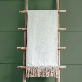 Jedburgh Chevron Throw Linen patterned fashion rug  