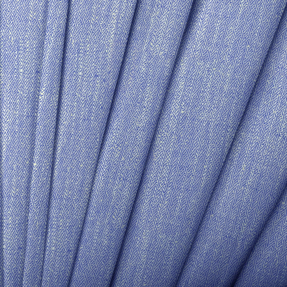 Jedburgh Textured Woven Fabric (By The Metre) Cobalt