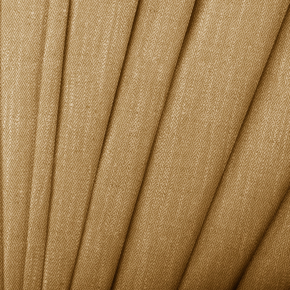 Jedburgh Textured Woven Fabric (By The Metre) Ochre