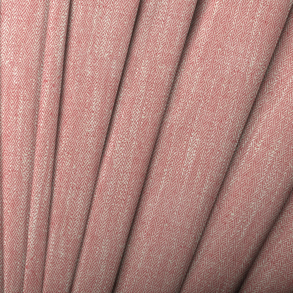 Jedburgh Textured Woven Fabric (By The Metre) Poppy