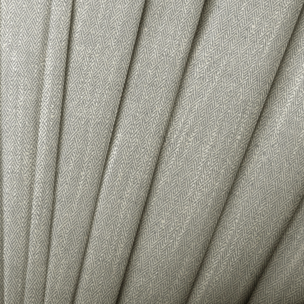 Jedburgh Textured Woven Fabric (By The Metre) Silver