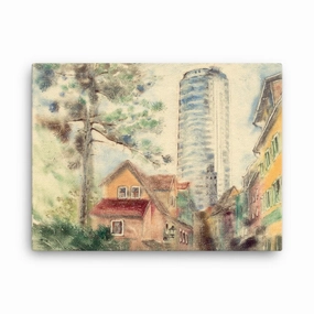 Jena Uniturm - Leinwand canvas mural art