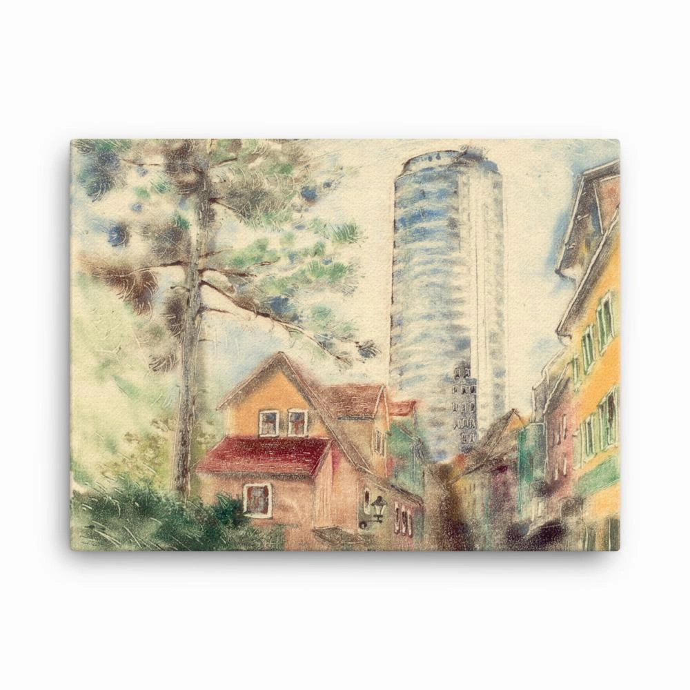 Jena Uniturm - Leinwand canvas mural art