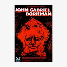 John Gabriel Borkman 1975 Print vintage woodcut wallpaper