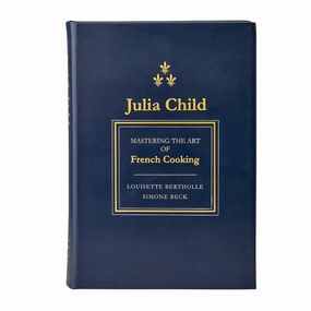 Julia Child Bonded Leather Book- Can Be Personalized home display ornament