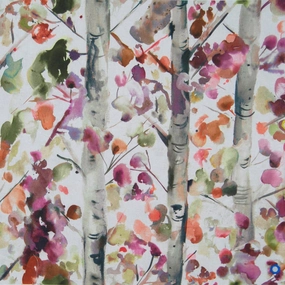 Jumanah Printed Linen Fabric (By The Metre) Grenadine elegant table cloth  
