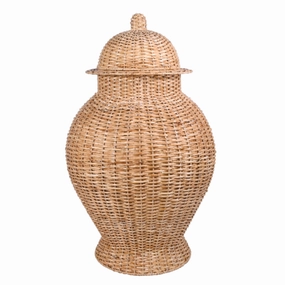 Jumbo Wicker Jar home display ornament