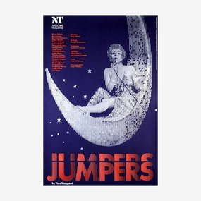 Jumpers 1972 Print vintage woodcut wallpaper
