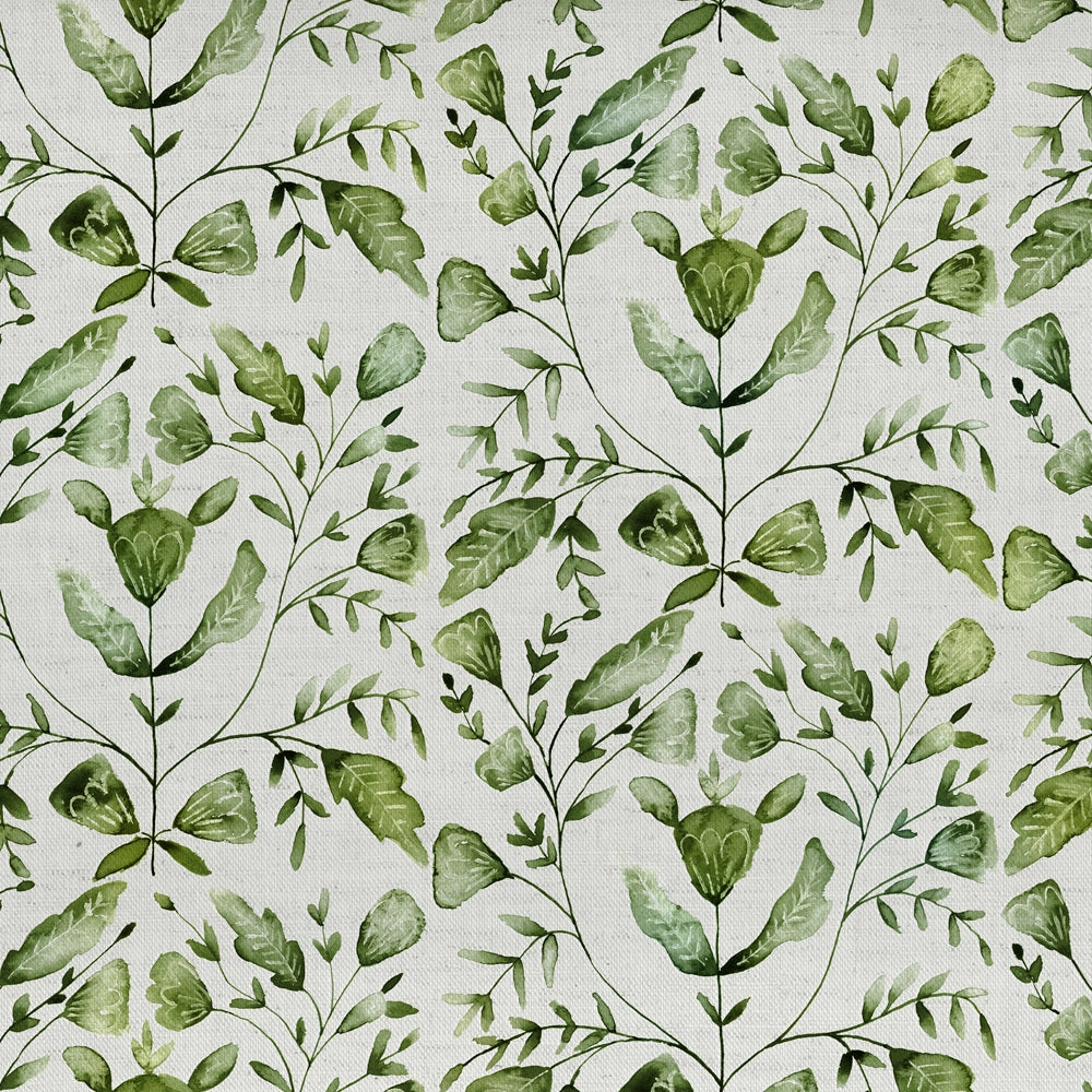 Juna Printed Cotton Fabric (By The Metre) Sage elegant table cloth  