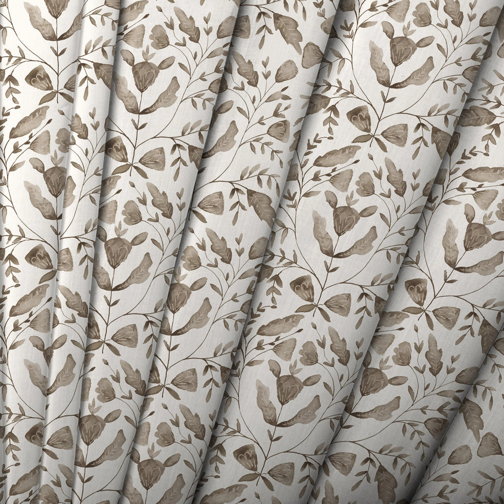 Juna Printed Cotton Fabric (By The Metre) Stone
