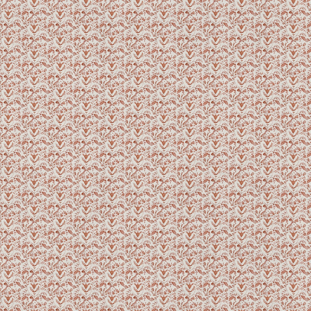 Juna Printed Cotton Fabric (By The Metre) Terracotta