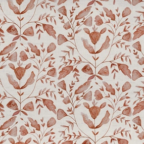 Juna Printed Cotton Fabric (By The Metre) Terracotta elegant table cloth  