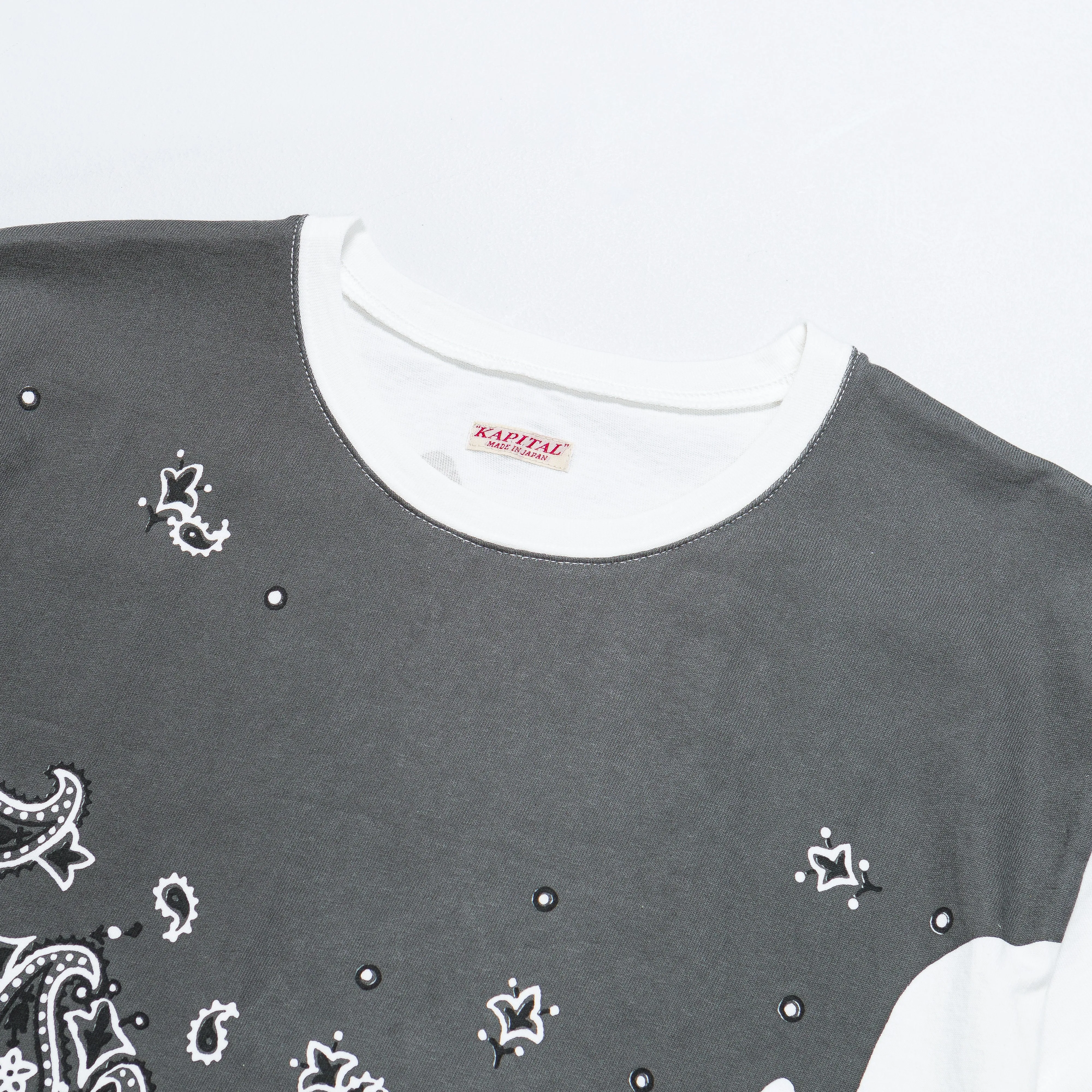 Kapital Clothing 20/-Jersey Crew T-Shirt (TOROTORO Bandana) - IB