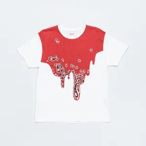 Kapital Clothing 20/-Jersey Crew T-Shirt (TOROTORO Bandana) - Rot