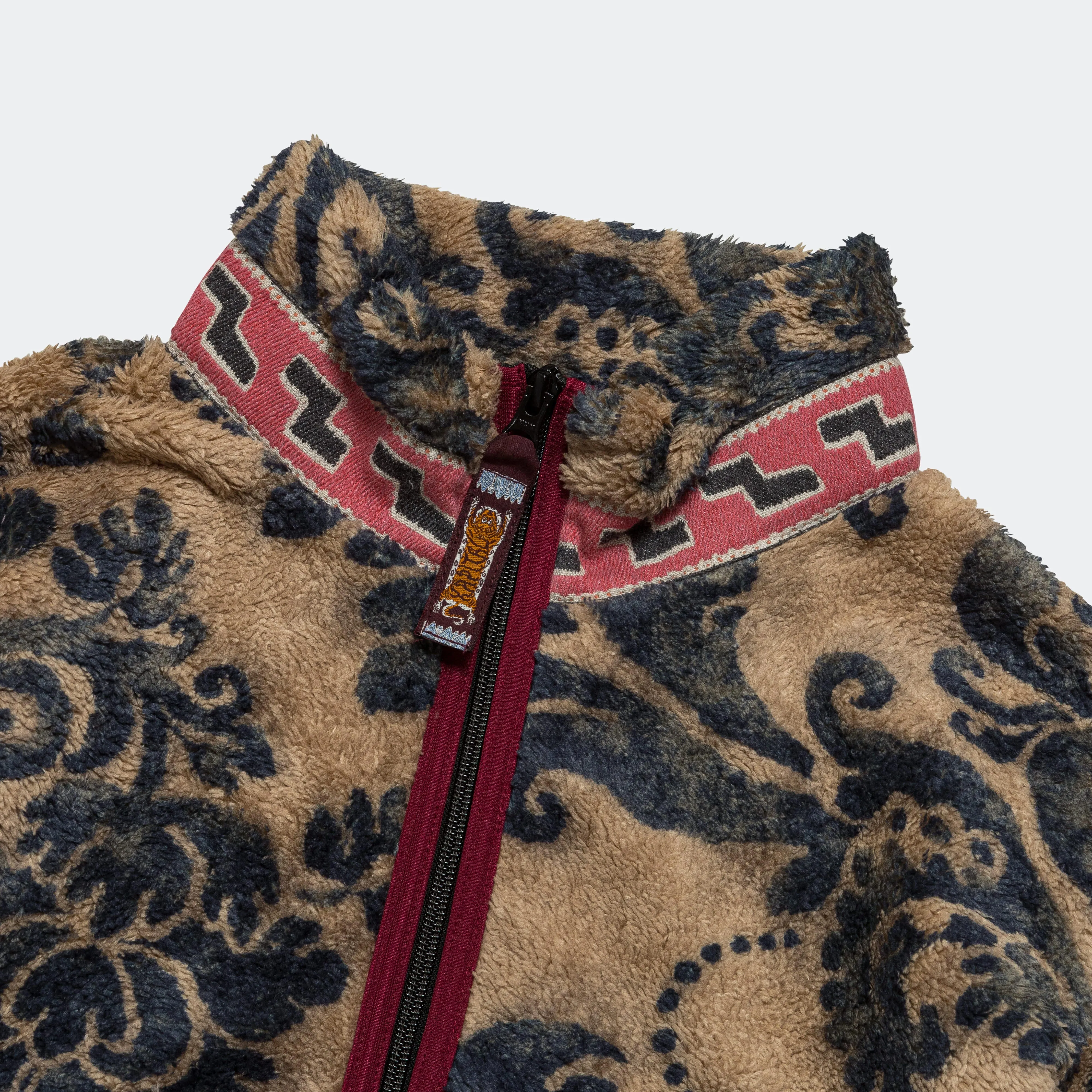 Kapital Clothing DAMASK Fleece ZIP Blouson (VirginMary) - Beige